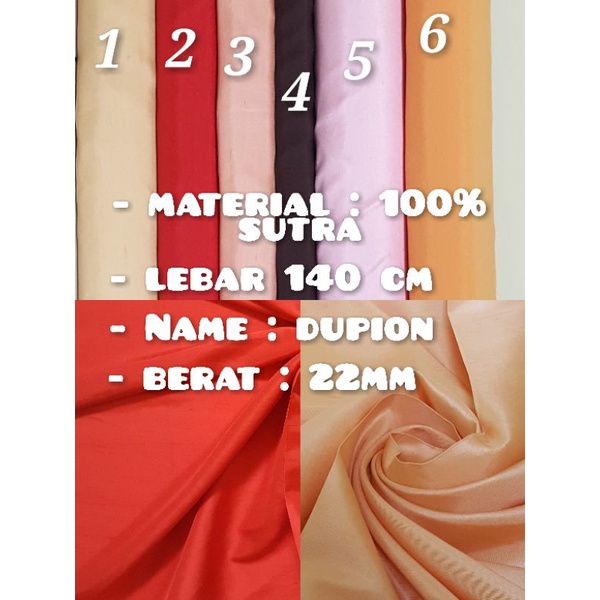 Kain Sutra Asli Kain Sutra Polos Dupion Silk fabric