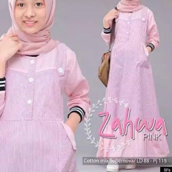 Import Terlaris Zahwa dress kids/gamis anak 13th,14th,15th,16th/gamis anak remaja/dress muslim/ baju