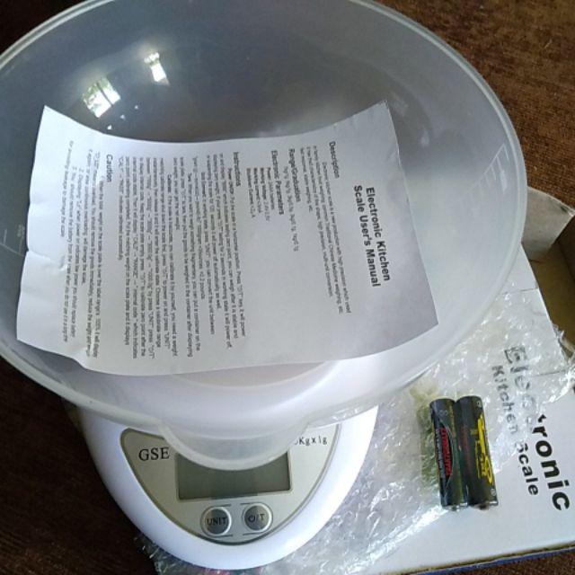 Timbangan Dapur Kue Roti Digital Mangkok Kitchen Scale Gse B 05