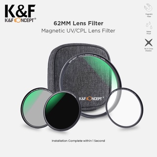 K&F Concept 62mm 3in1 Filter Magnetic UV CPL ND1000 with Case Filter KNF Concept