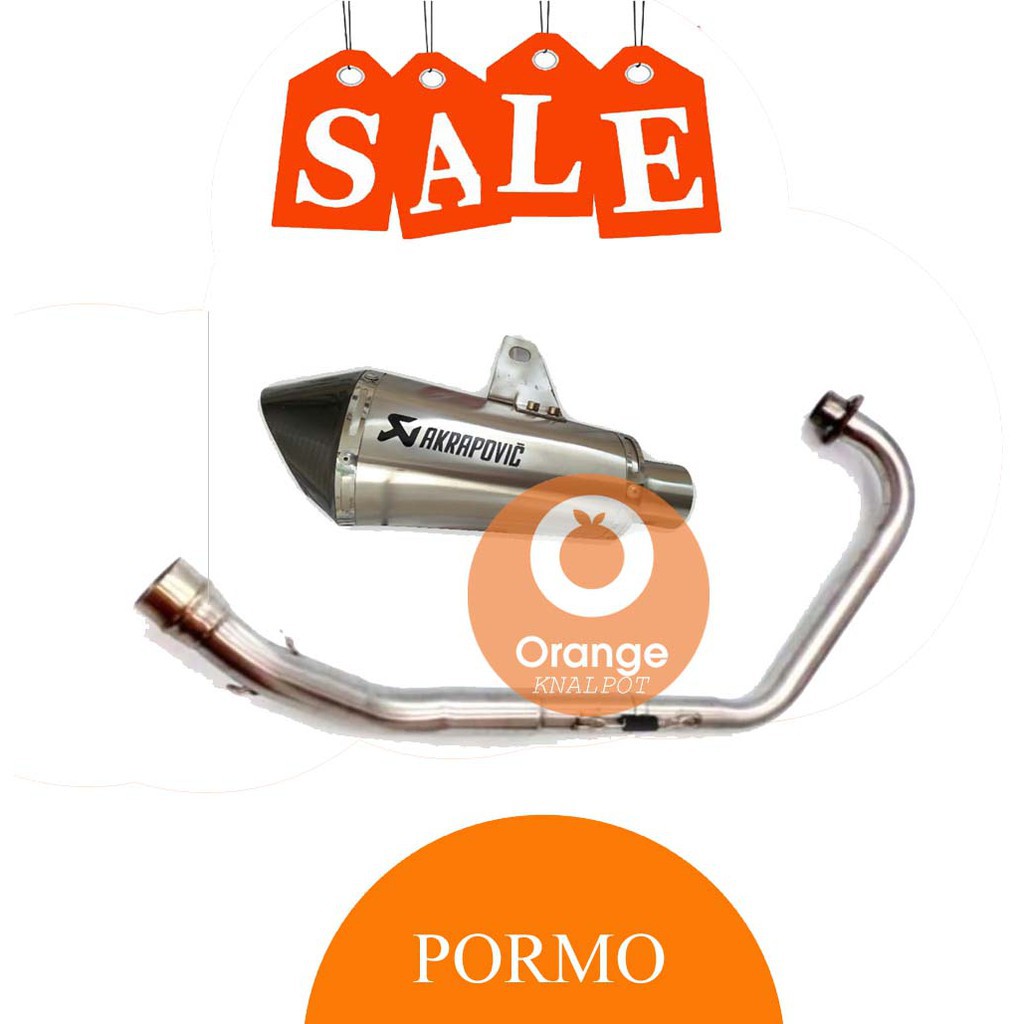 Knalpot Racing Akrapovic Short Yamaha R15 v3 2017 / R15 old / Xabre