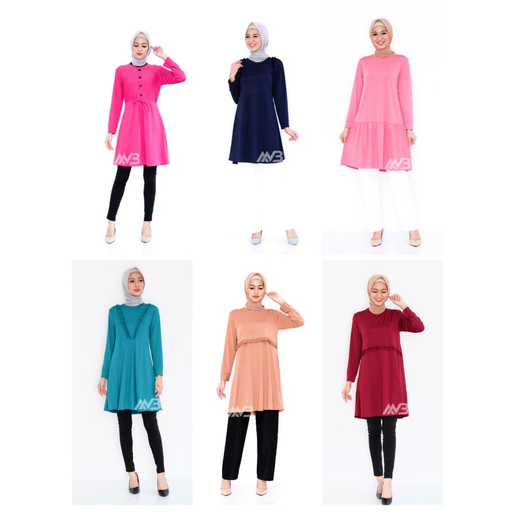 BEFAST - ZEC Tunik AGITA / Tunik T6 / Tunik Dleri HARGA PROMO HARGA DISKON Top GILA HARGA MODAL / Tunik Wanita / Tunik Polos / Tunik Kekinian 2021 / Tunik Formal / Tunik Lengan Panjang