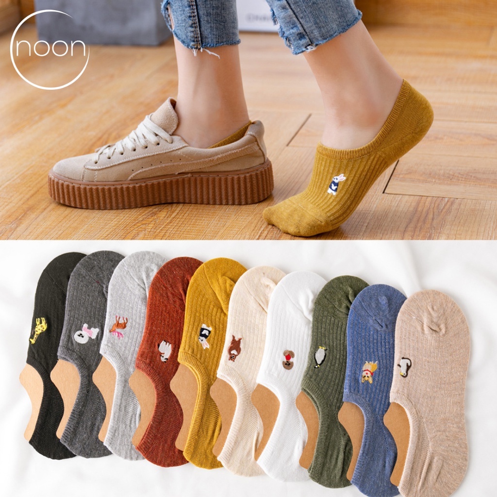 NOON (Ollie) Kaos Kaki Wanita Korea Pendek Semata Kaki Motif Lucu Impor Vintage Kaus Kaki Kerja Kantor Sekolah Miniso Pound Fit Yoga SMA Ankle Socks Muslimah Sneakers Bola Basket Work Out Gym Olahraga Murah Kekinian Grosir Lusin