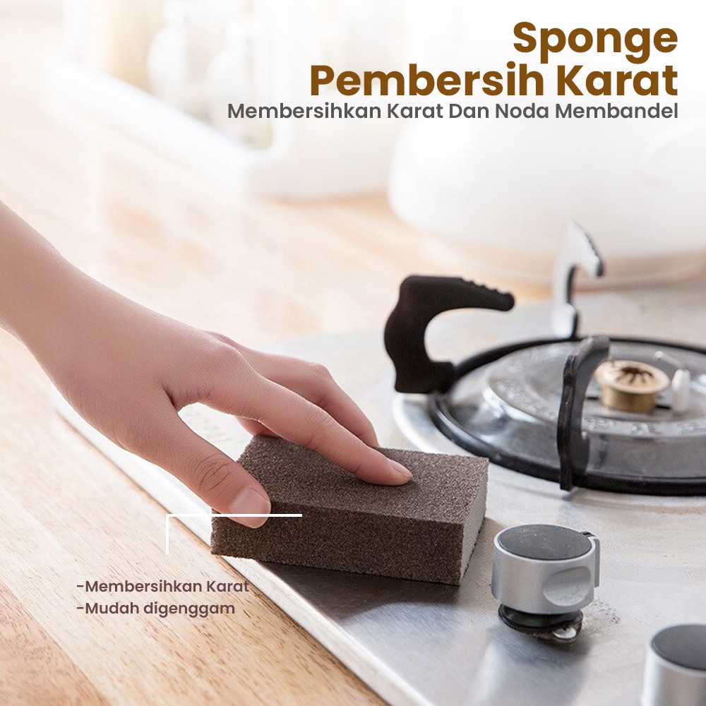 Spons Pembersih Karat Besi Nano Melamine Magic Sponge