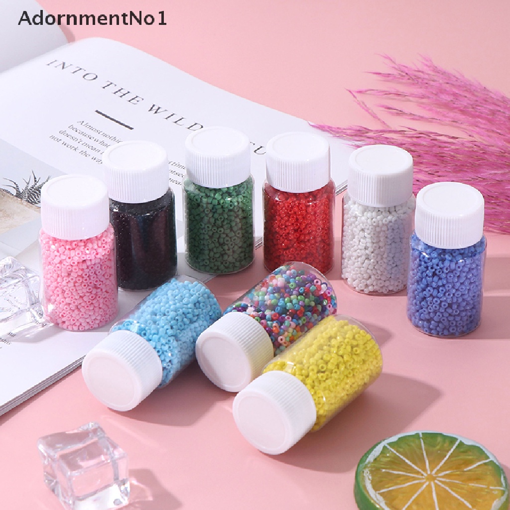 (AdornmentNo1) 3000pcs / Set Botol Kaca Kecil 2mm Untuk Membuat Perhiasan