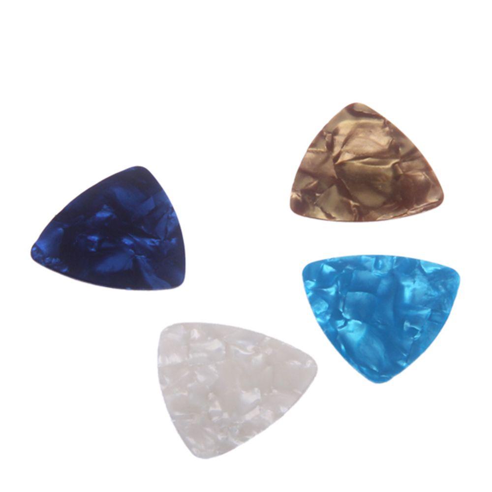[Elegan] Celluloid 10pcs Instrumen Segitiga Antislip Plectrum