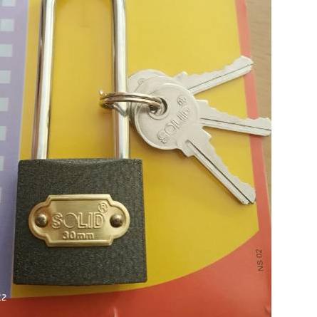✶ Gembok solid 30 mm kunci solid gembok motor pagar gembok pintu gembok rumah ❀