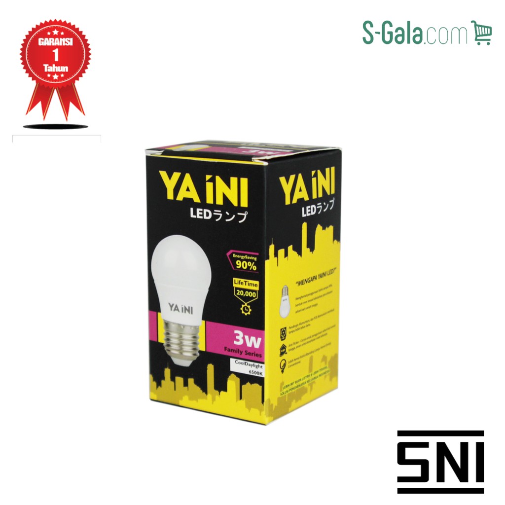 Lampu LED Yaini 3watt (3w)