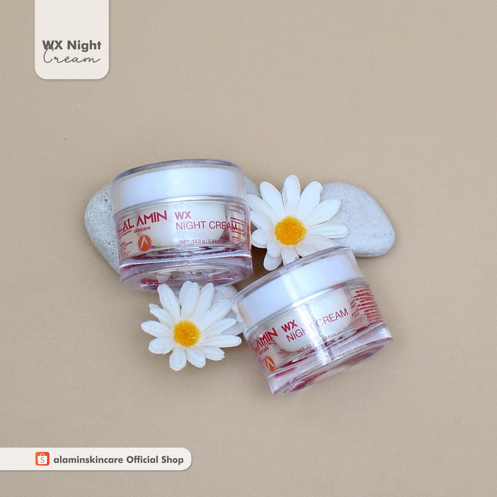 Alamin Wx Night Cream  | Krim Malam Brightening/Whitening/Glowing Skin |