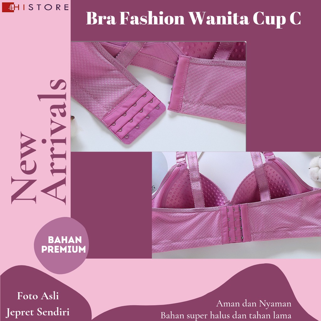 [HI] Bra BH JUMBO CUP C Fashion Wanita Bra wanita Premium Busa Tipis Tanpa Kawat Sangat Nyaman 0879