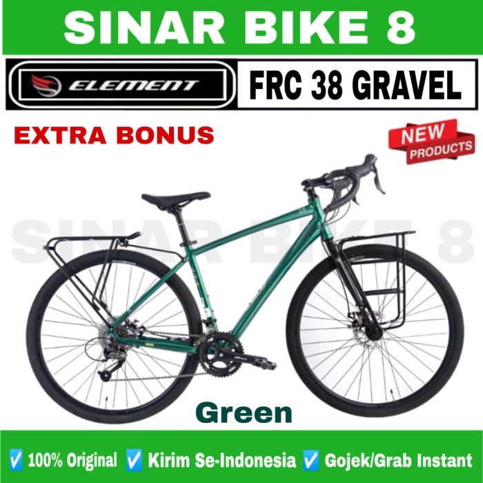 Sepeda Gravel ELEMENT FRC 38 Alloy 18 Speed Shimano