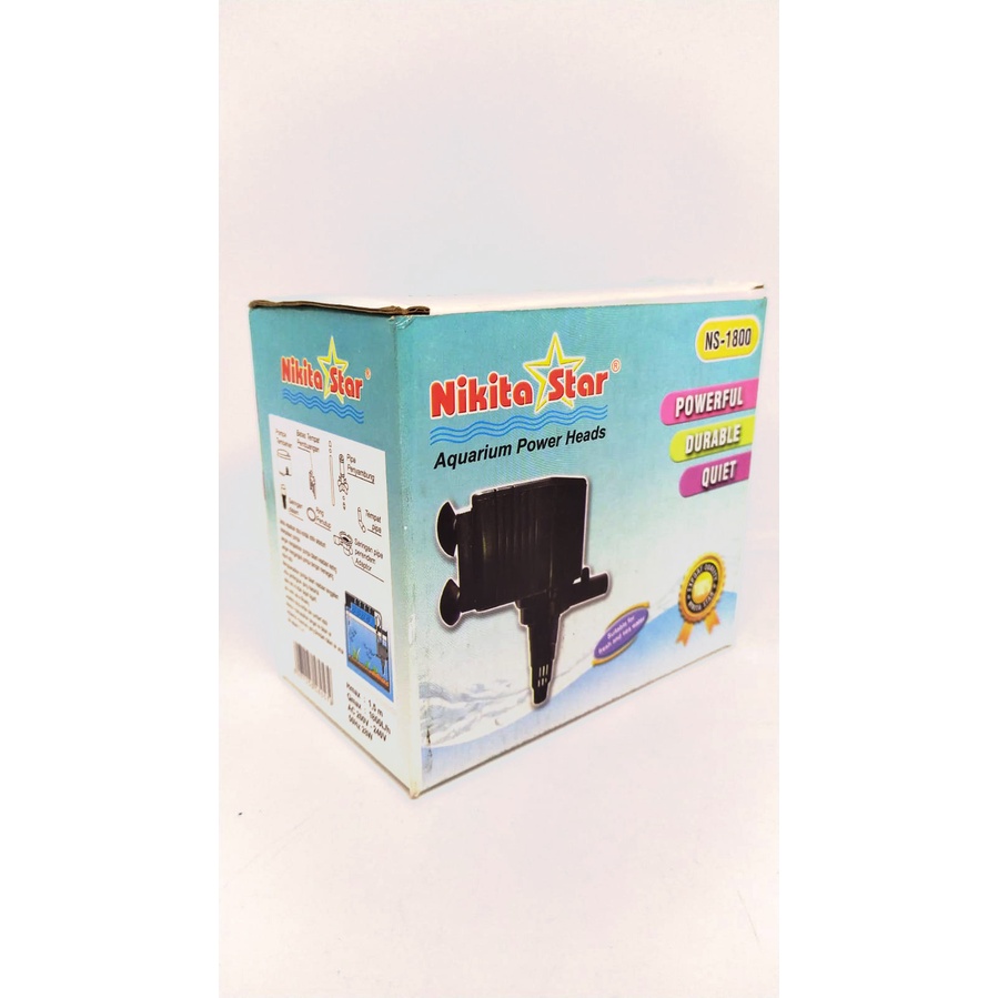 Aquarium Mesin Pompa POWER HEAD  NIKITA STAR NS -1800 Terbaik