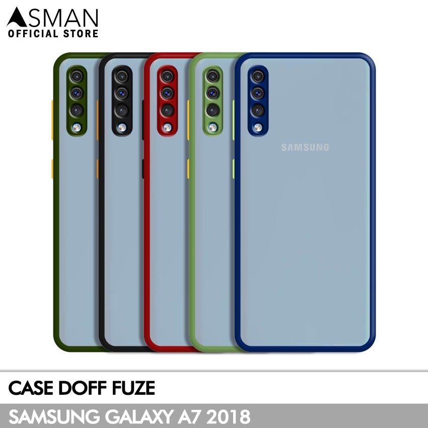 Asman Case Samsung Galaxy A750 / A7 2018 Doff Fuze Premium Shield Protector