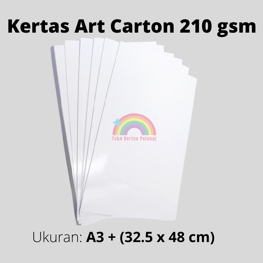 

Art carton 210 Ukuran A3 plus (32.5 x 48 cm) per 40 pcs