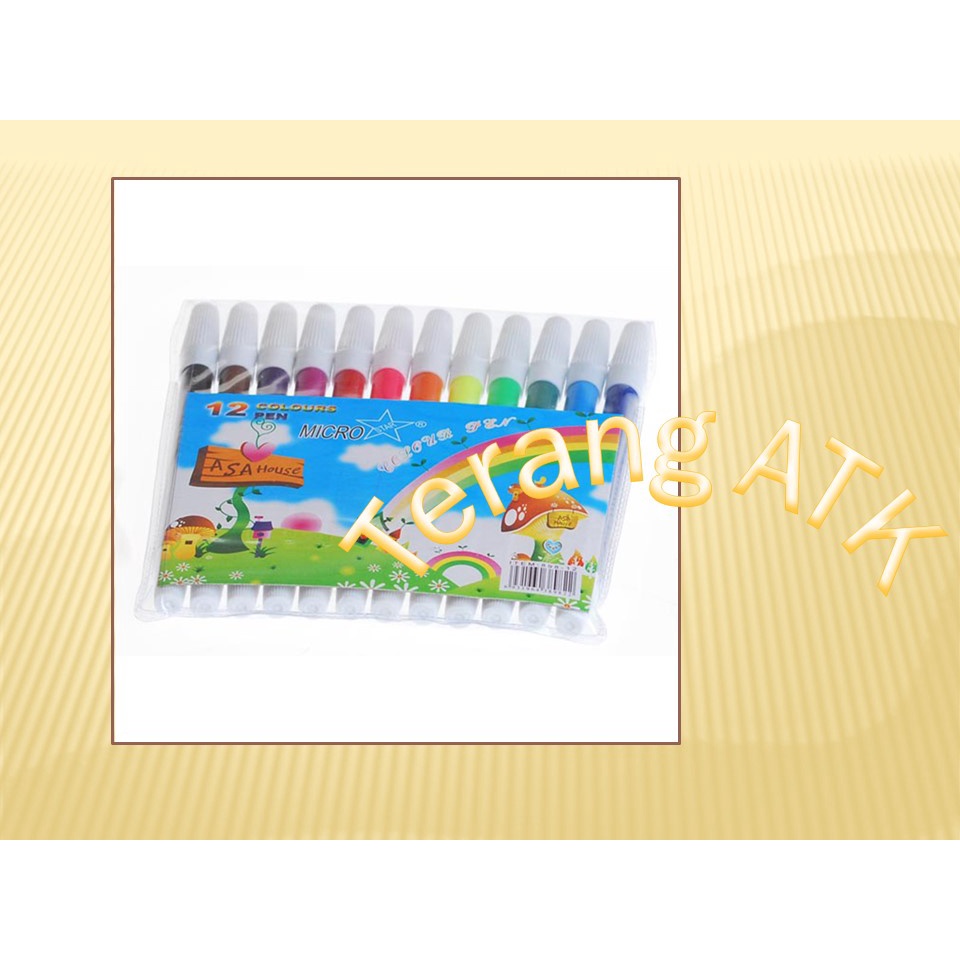

Spidol Kecil 12 Warna Merek Snowman [Isi 12 pcs]