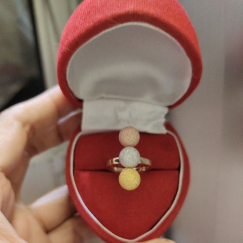 cincin emas terbaru Mrican 3 warna Ubs300 uk16