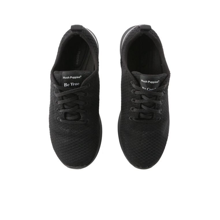 SEPATU SNEAKER WANITA HUSH PUPPIES ORIGINAL CASUAL BRANDED BLACK HW72