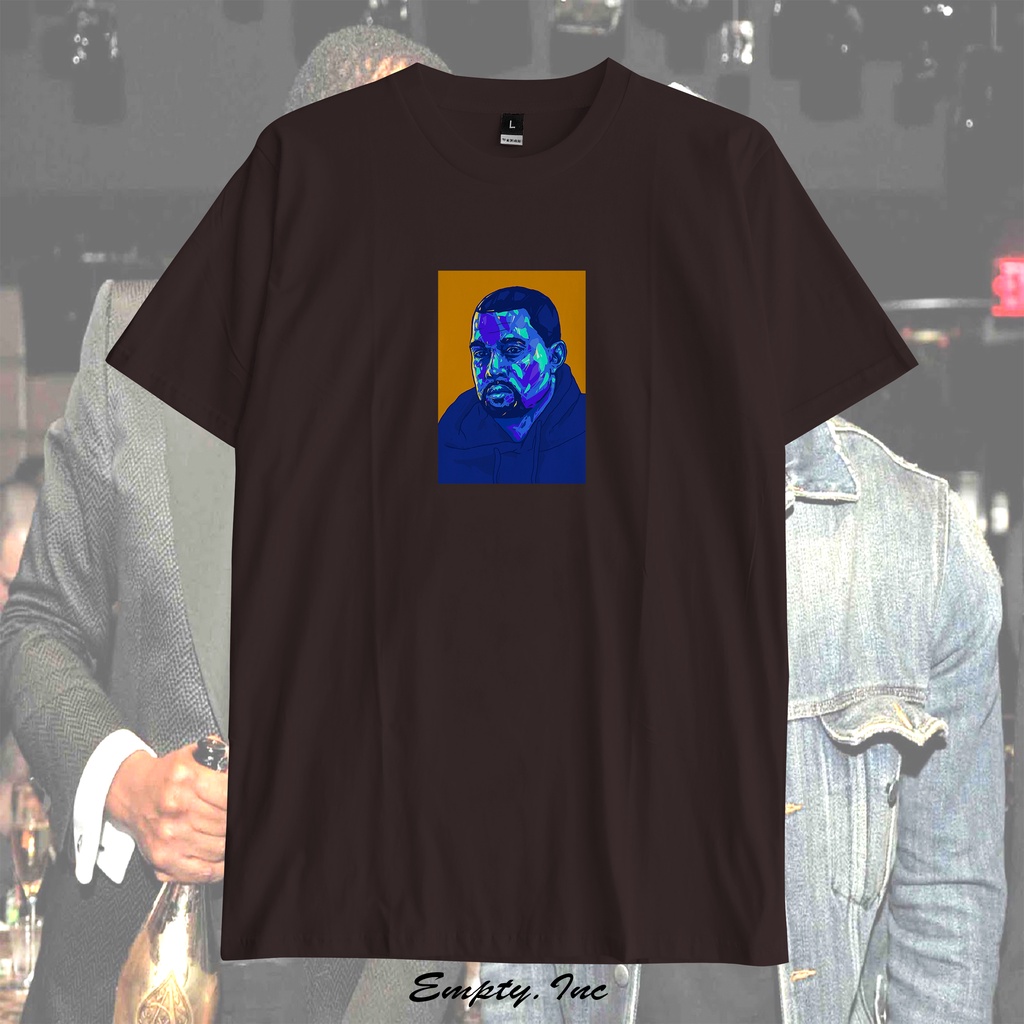 Kaos Kanye West Rap Tee Kanye Face Box