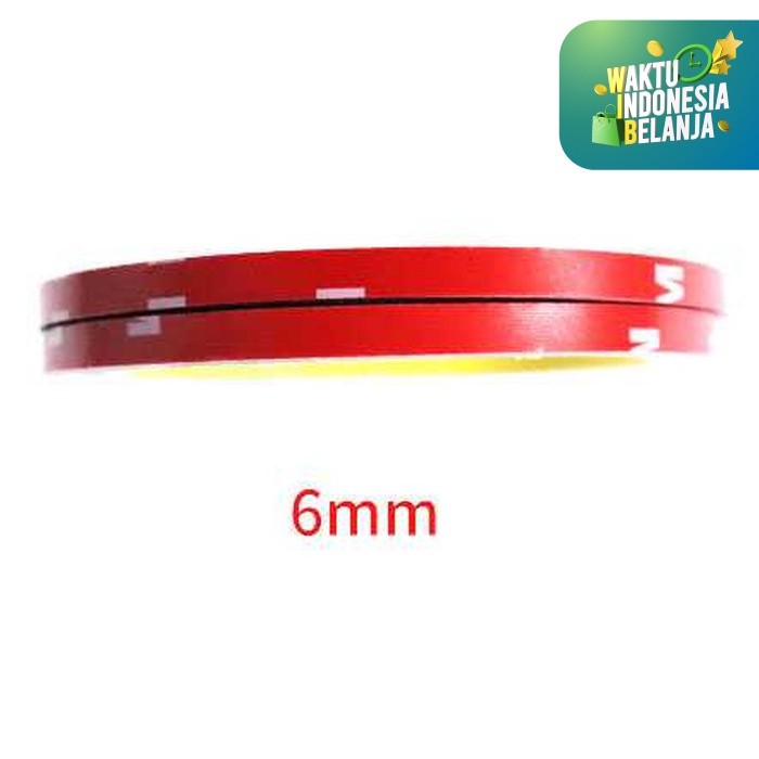 

Double tape 3m Merah Double tip Lem 2 Sisi Kecil Besar VN3 Panjang 3M - Lebar 6mm