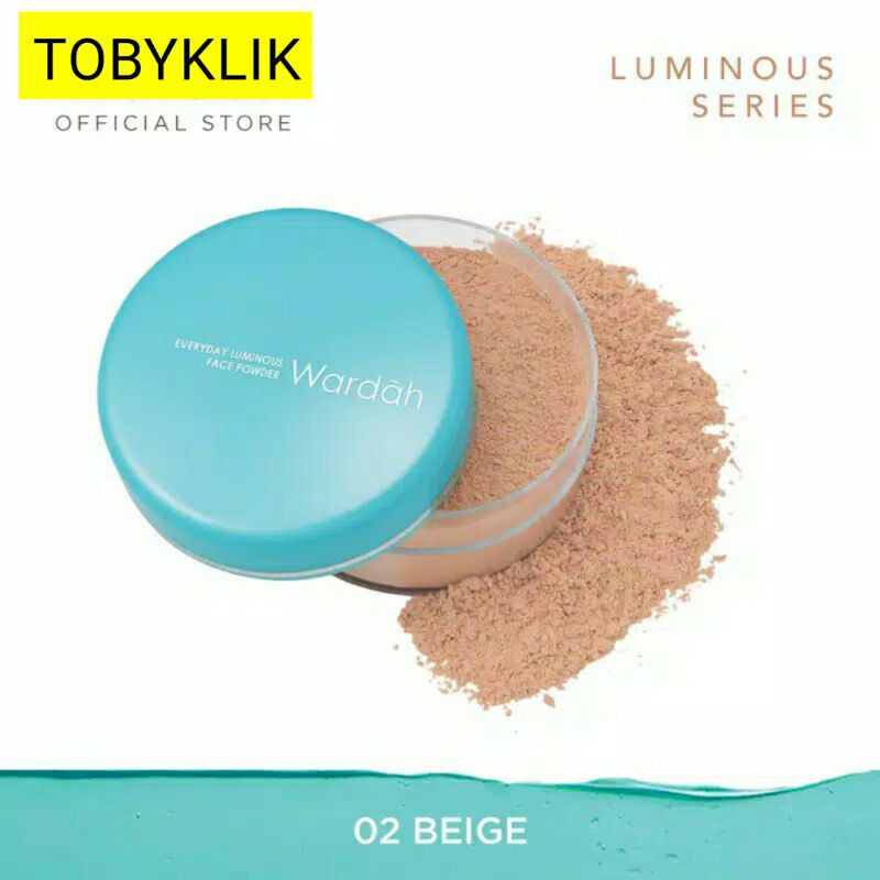 Wardah Everyday Loose Powder (bedak tabur) Luminous Face Powder Sahde 1-4 30 gr