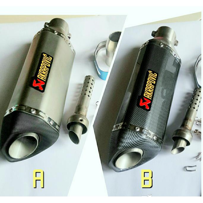 Knalpot Akrapovic Hexagonal Titanium Import (Silencer Only)