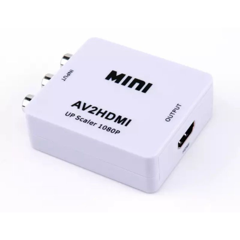 Paket Converter AV2HDMI Kabel Rca 1.2m Kabel Hdmi 1.5m Combo Converter AV2HDMI mini