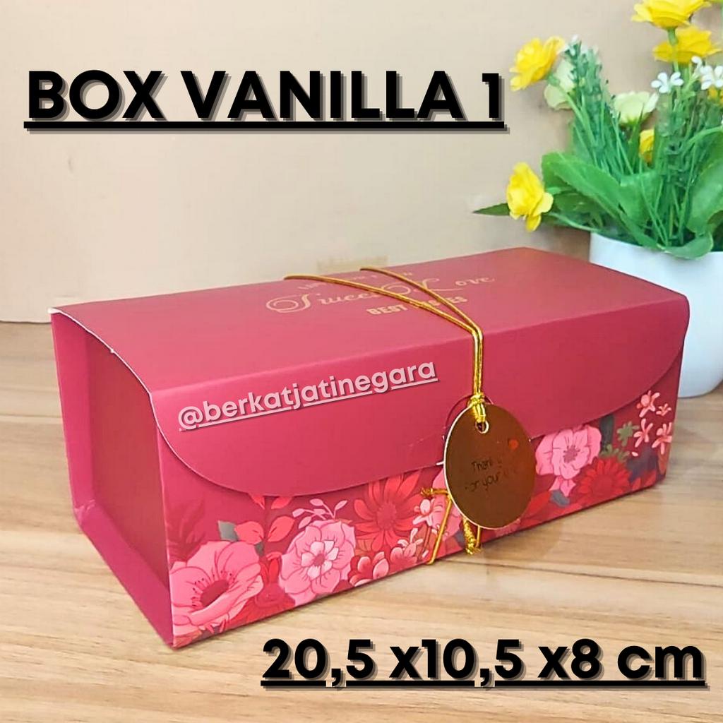 DUS/BOX/CAKE BOX BROWNIES /BOX VANILA 1/DUS KUE 20,5 X 10,5 X 8 CM /PCS