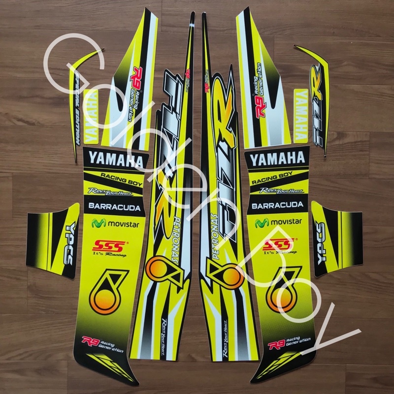 Striping Fiz R Petronas Kuning F1Z R Petronas Kuning FIZ R Petronas Kuning Stiker Fiz R Petronas Kun