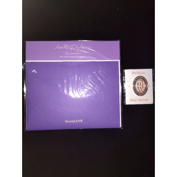 (BUNDLE) Photocard AR Ticket Red Velvet SEULGI Fanmeeting Interview + BADGE ACE KIT 2020