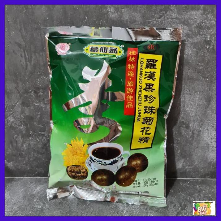 

TABOTUKLEK- LO HAN KUO SACHET / LOHANKOU ZHENZHU JUHUA (10SACHETX15G) -ASLIII.