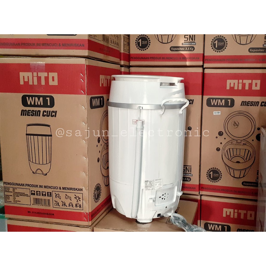 Mito Mesin Cuci Portabel WM1 3,5 Kg - Mesin Cuci Mini Mito WM-1 3,5 Kg