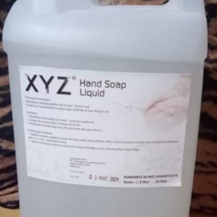 Hand Soap Liquid Sabun Cuci Tangan 5 Liter XYZ Anti Bakteri 5L