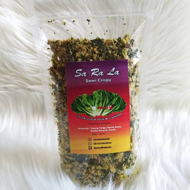 

SaRaLa Snack Sehat Sawi Crispy Pouch 125 gram Pedas