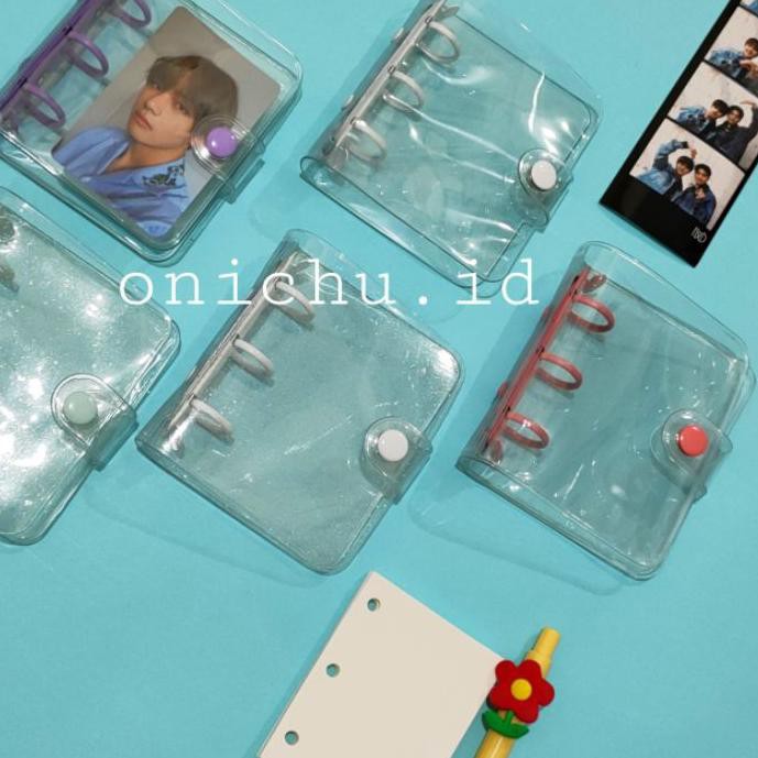 

Termurah!! (qqo-234) [OMB2] Mini binder 3 ring photocard album korean pc mini diary Sleeve binder mi