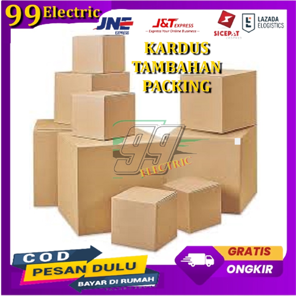 

Tambahan packing Kardus agar paket lebih aman dan safety