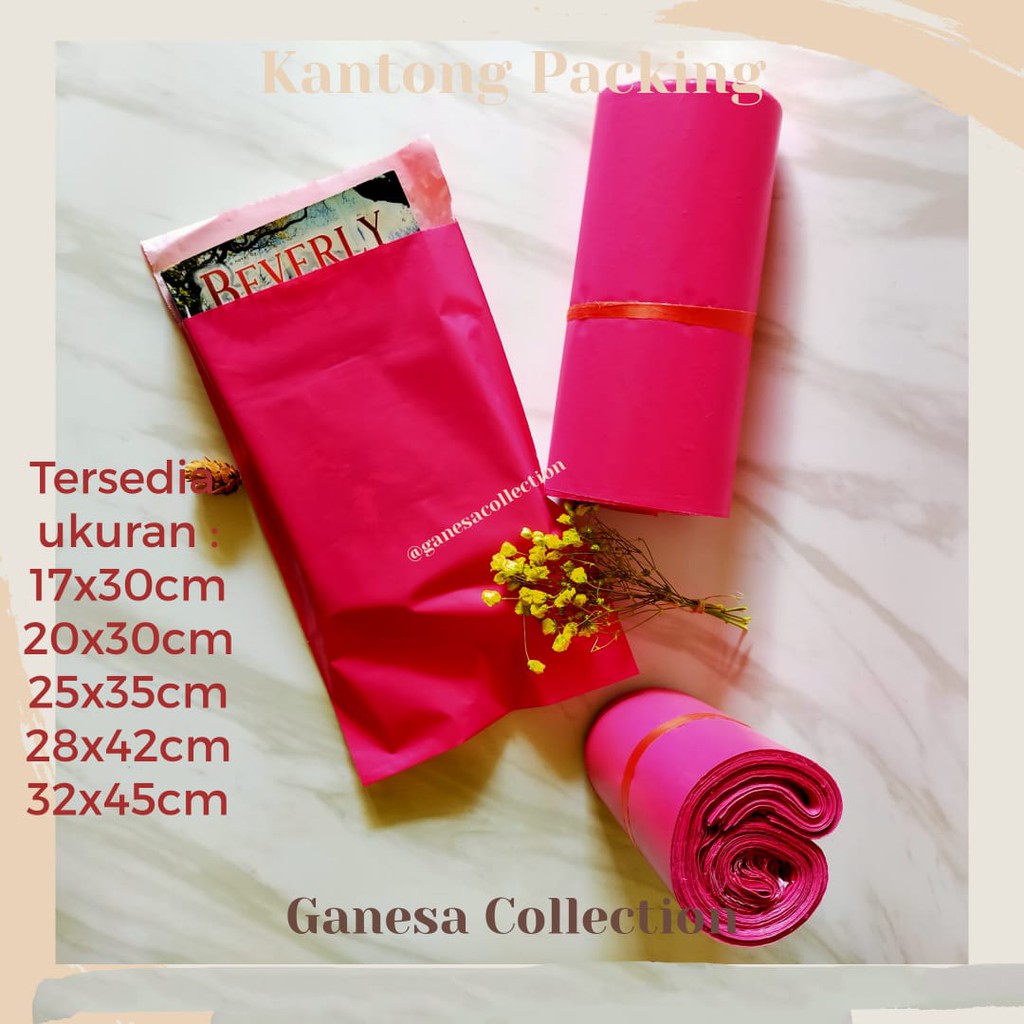 

PLASTIK POLYMAILER / KANTONG PACKING /PLASTIK OLSHOP MURAH / PLASTIK PACKING - WARNA PINK