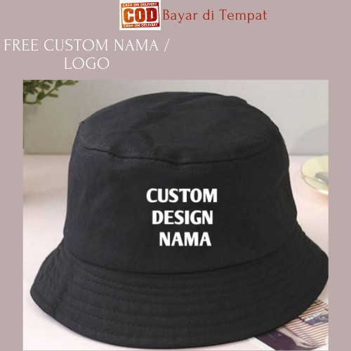 TERMURAH! FREE CUSTOM BUCKET BORDIR NAMA / LOGO