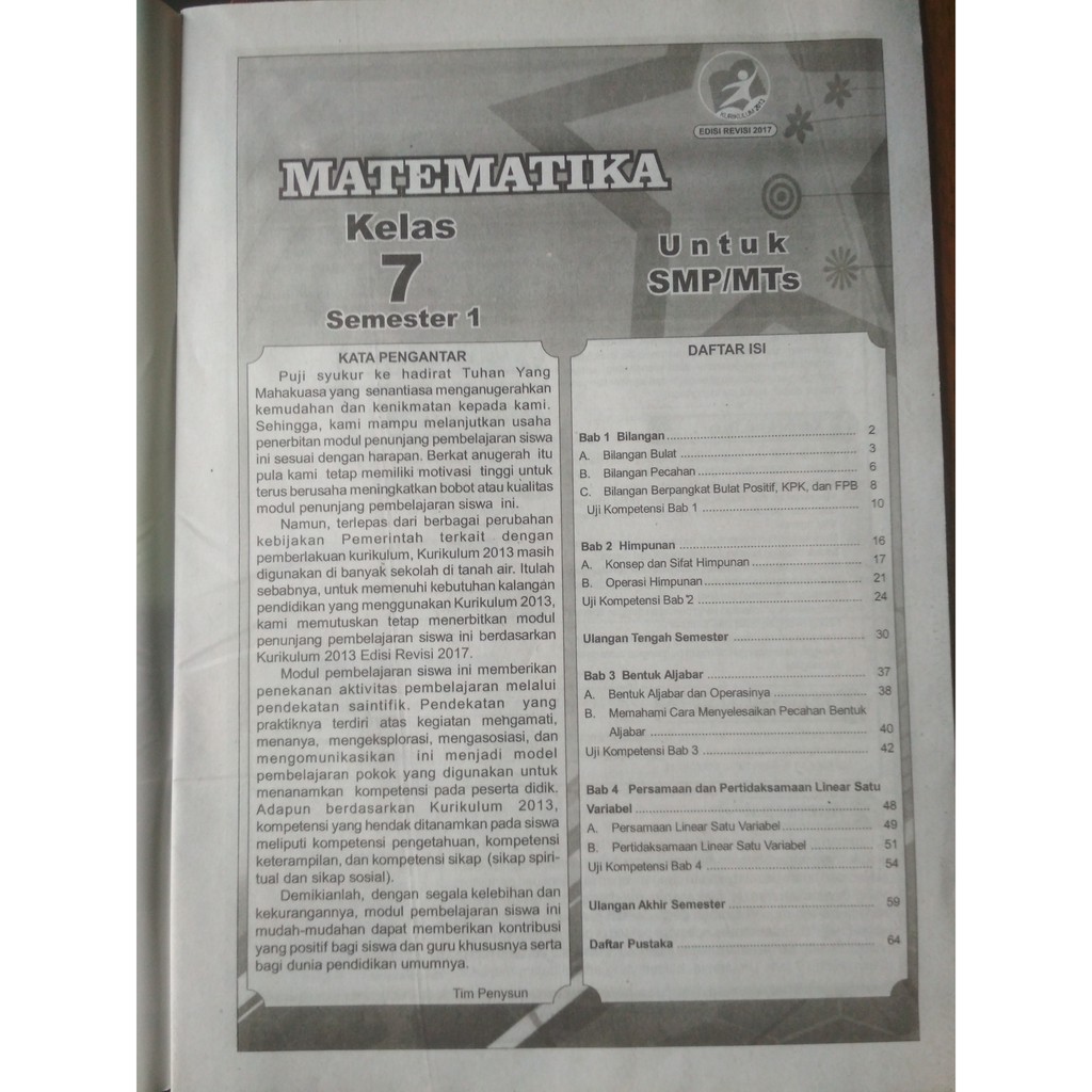 Buku Lks Matematika Kelas 7 Semester 2 Ilmusosial Id