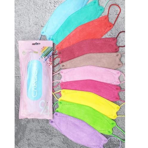Produk Terkeren Hari Masker KF94 CAREION 4 PLY gold mint nude pink magenta navy shrimp dongker hitam