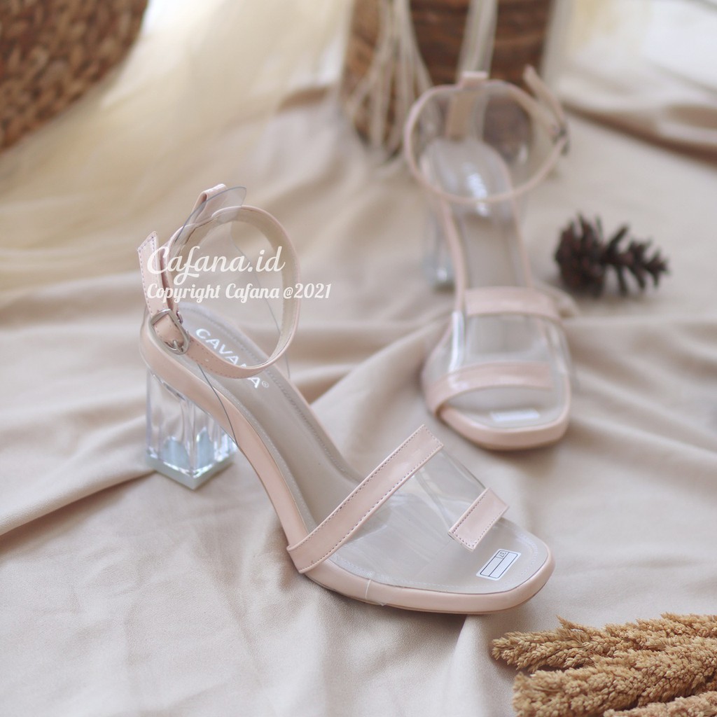 Sandal Wanita Heels Kaca Vanya SDH212