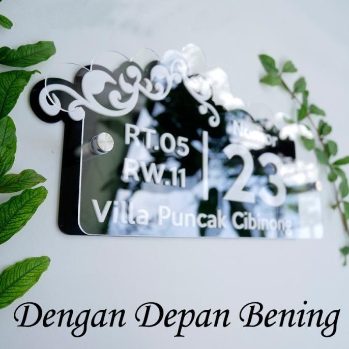 

READY COD Papan Nomor Rumah Acrylic Minimalis Timbul PROMOKode 2844
