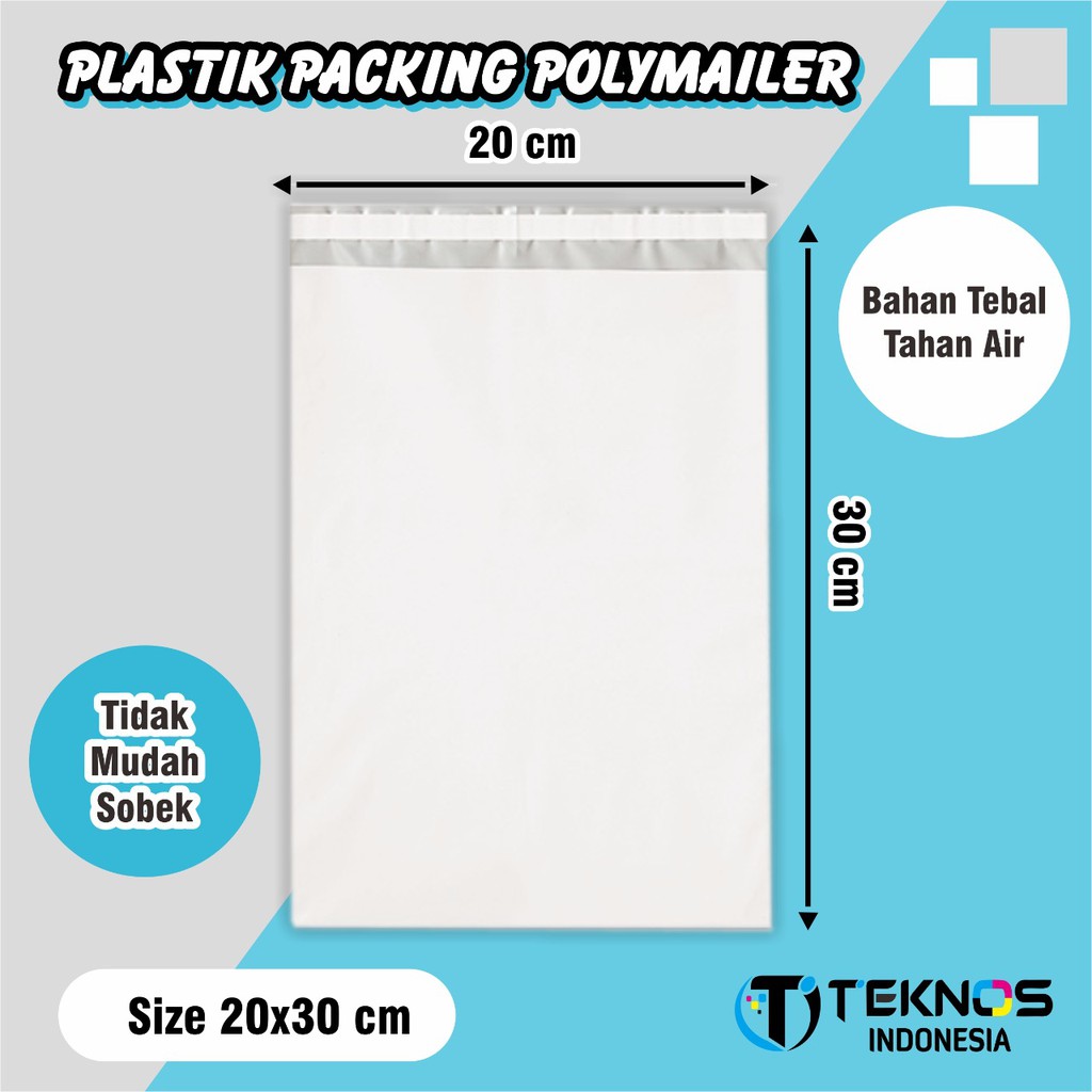 

PLASTIK POLYMAILER PACKAGING 20X30 PUTIH TEBAL MURAH [100 PCS]