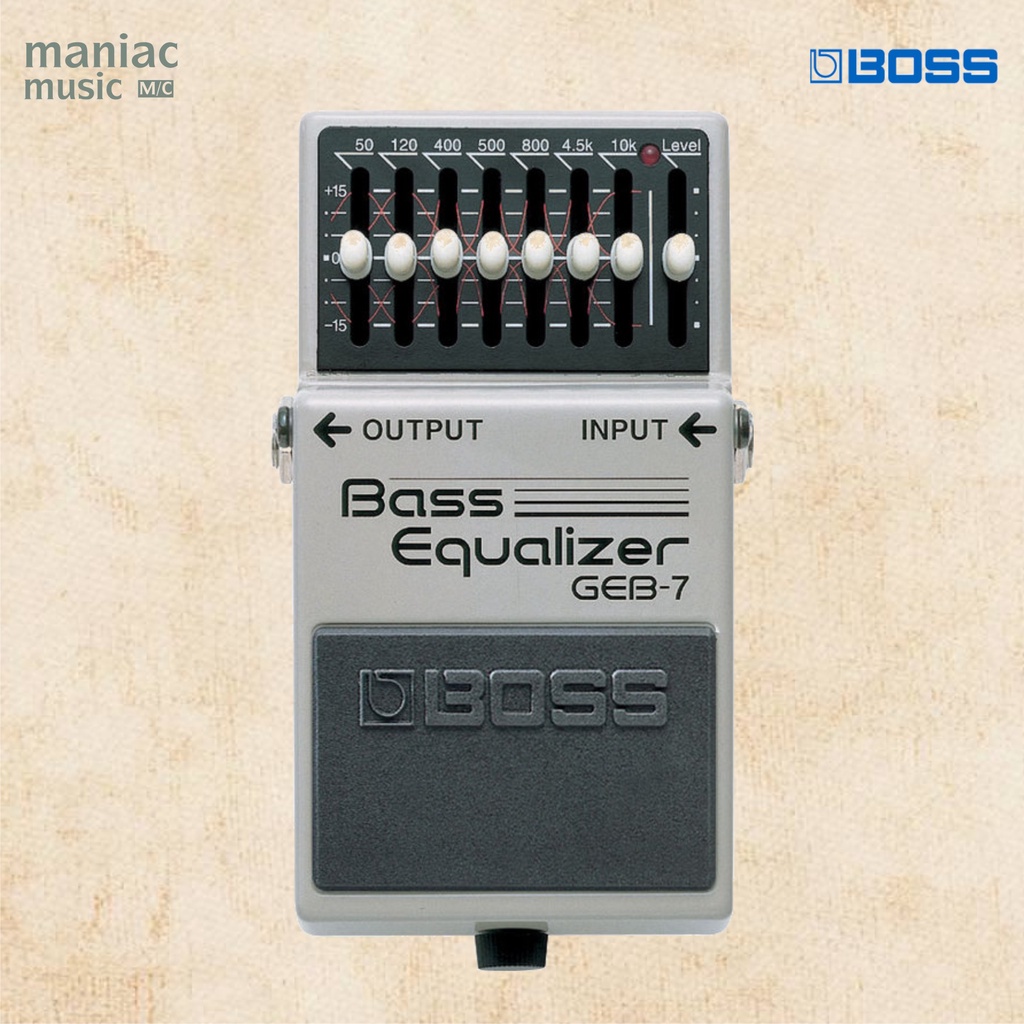 Boss GEB7 - Graphic Equalizer Bass. 7 Band. Booster. Pedal Efek Stompbox