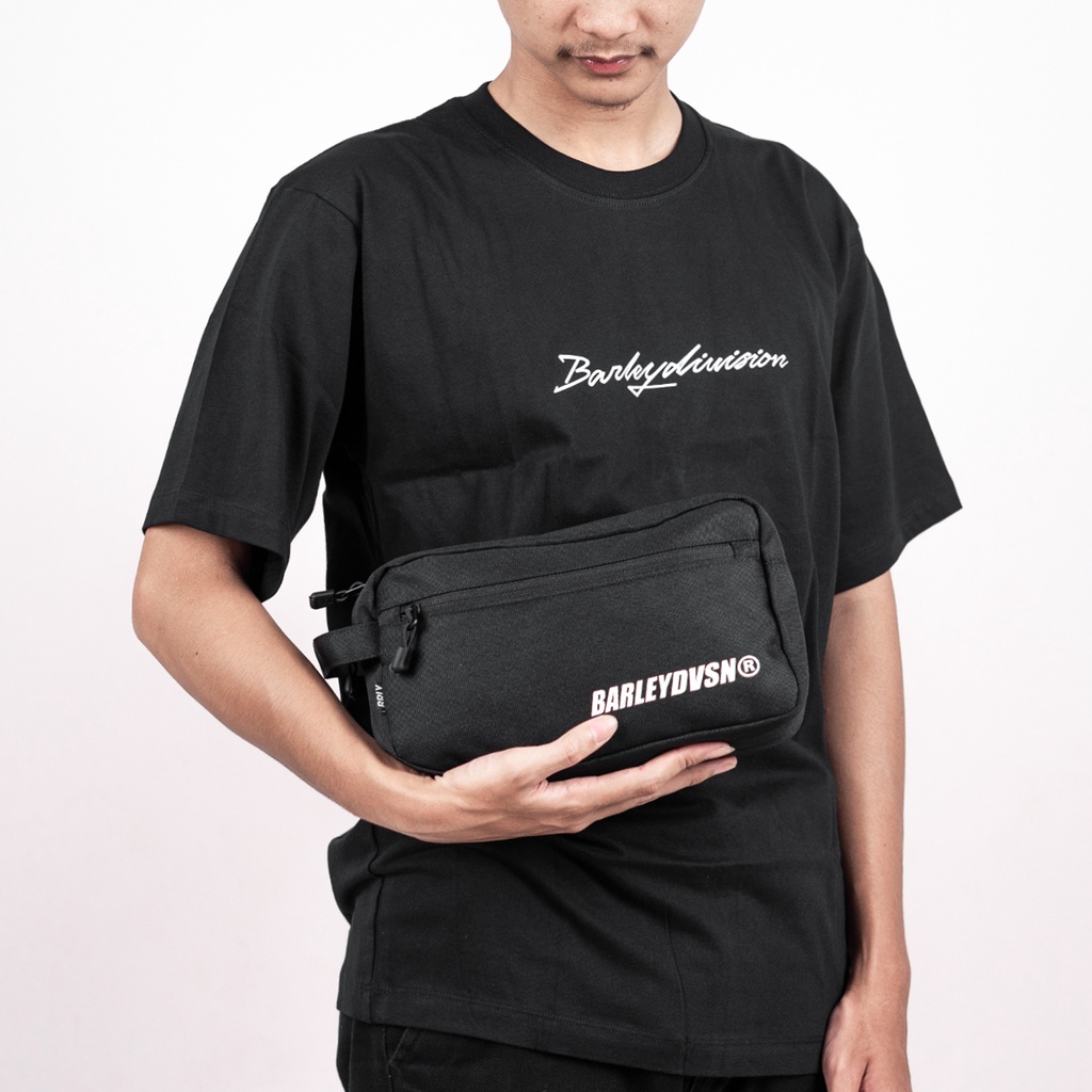 Barley Division Punch Black Bag / Clutch Handbag Tas Tangan Pria