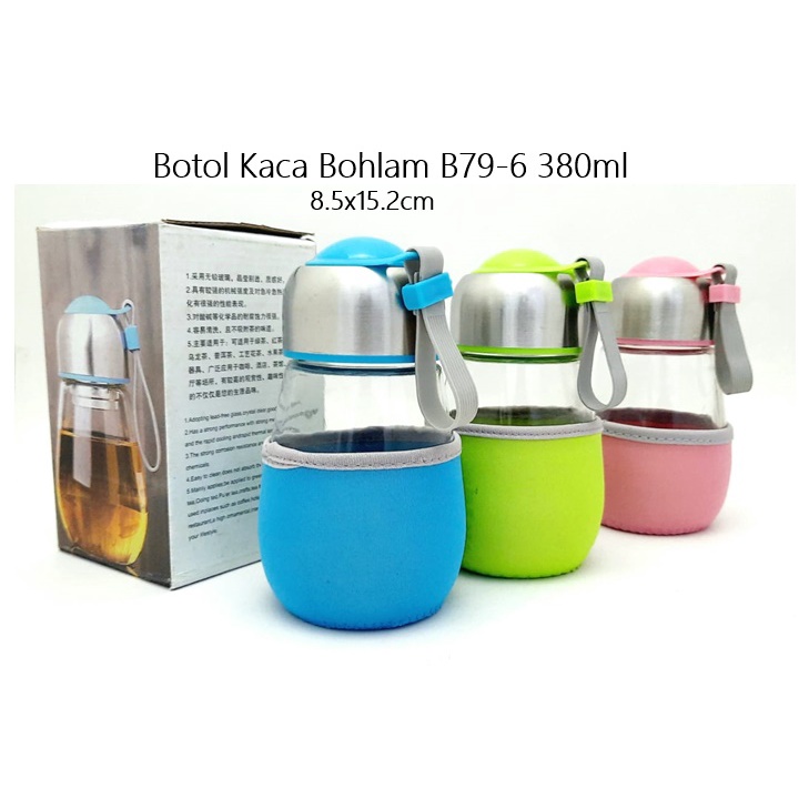 Botol Kaca Bohlam B79-6 380ml