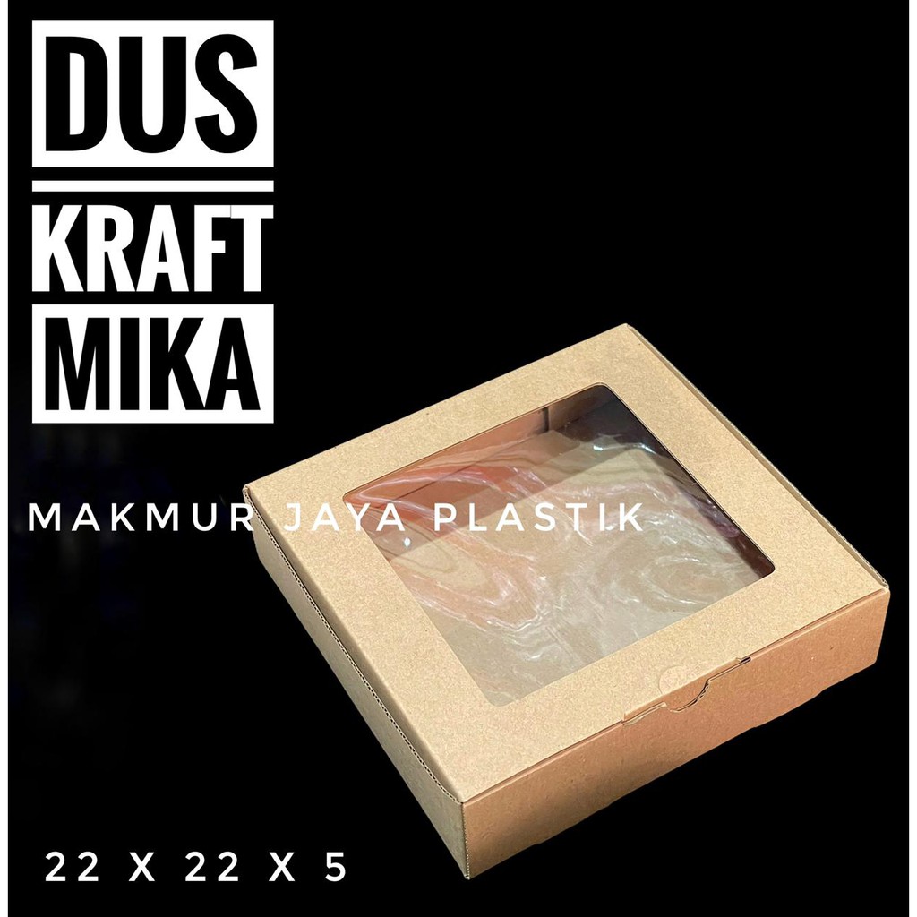 

[ DUS COKLAT MIKA 22 ] KARDUS KRAFT BOX PIZZA MIKA 22 X 22 X 5