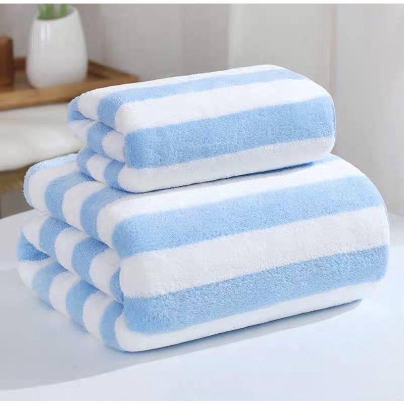 [HY.OLSHOP12] Handuk Korea Set 2in1 Handuk Mandi Handuk Wajah/ Handuk Microfiber Handuk Mandi Dewasa
