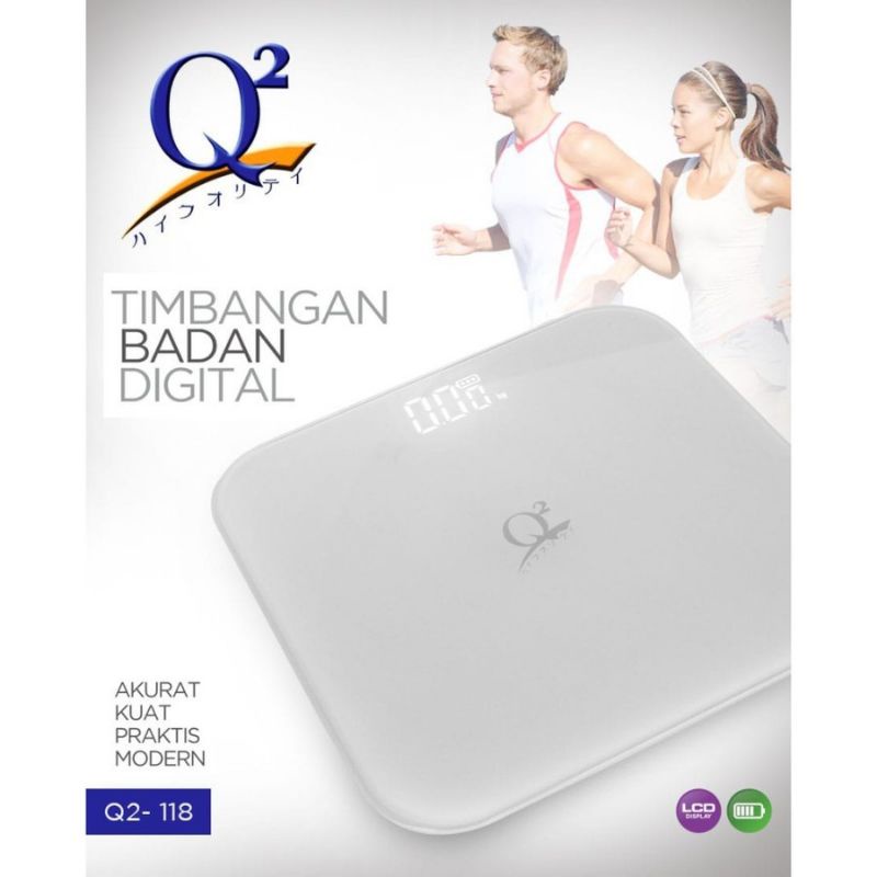 Believe Q2 Timbangan Digital Putih Modern 118