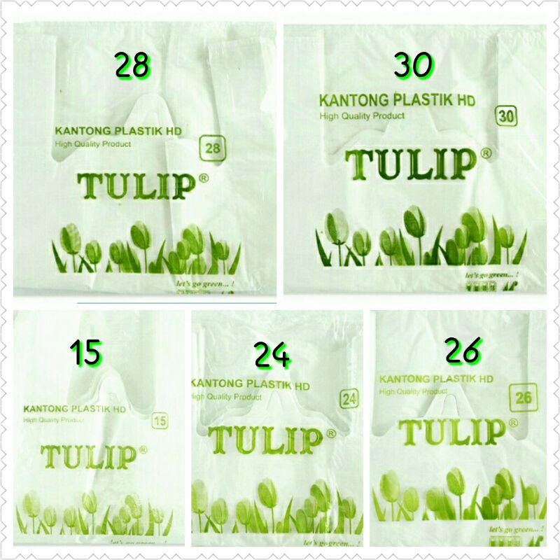 Jual Kantong Keresek Kresek Plastik Sampah Tulip Kg Kiloan Hitam Putih