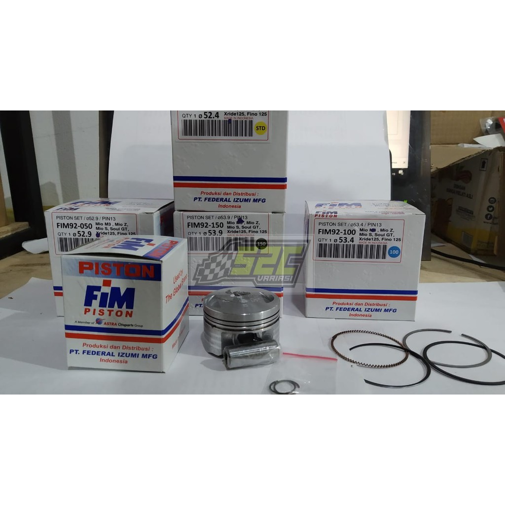 PISTON KIT MIO M3 MIO Z FINO 125 FIM92 FIM 92 PIN 13 Shopee Indonesia